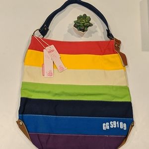 Rainbow Tote Bag NWT